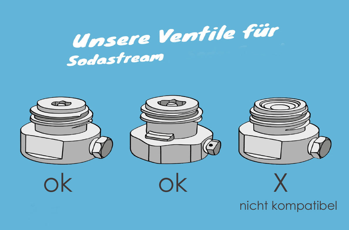Druckregler für Sodastream CO2 Flaschen – 4bar Regler